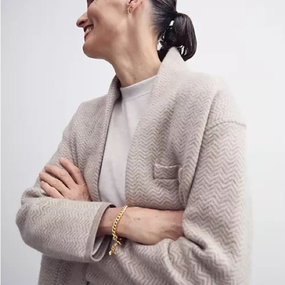 Madewell boiled wool blazer cardigan. Small